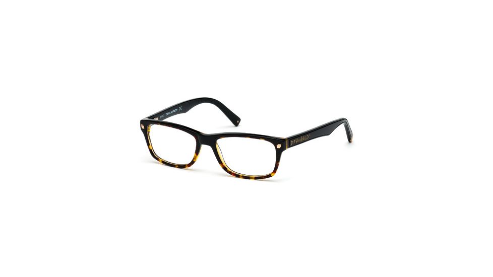DSquared DQ5113 Eyeglass Frames - Black Frame Color, Smoke Lens Color