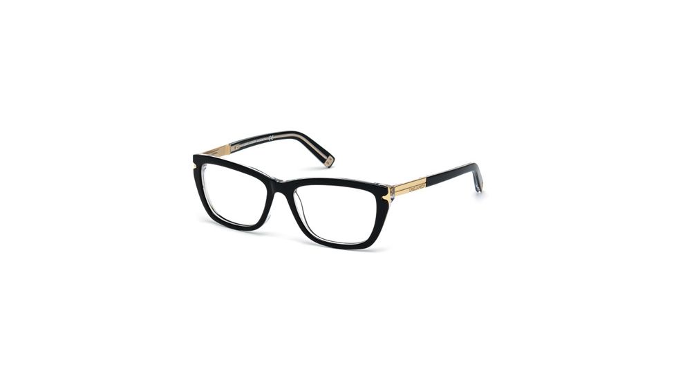 DSquared DQ5134 Eyeglass Frames - Black/Crystal Frame Color