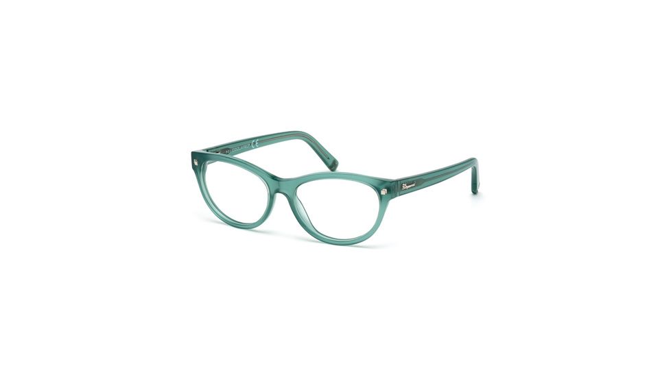 DSquared DQ5142 Eyeglass Frames - Shiny Light Blue Frame Color