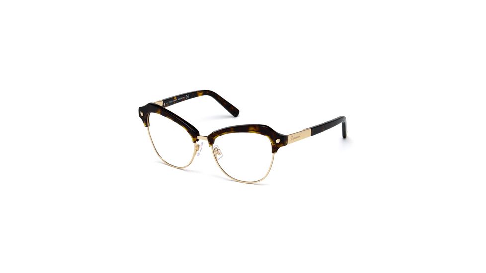 DSquared DQ5152 Eyeglass Frames - Dark Havana Frame Color