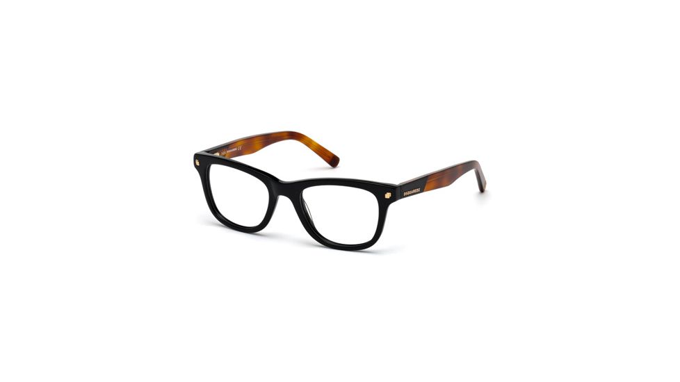 DSquared DQ5167 Eyeglass Frames - Shiny Black Frame Color