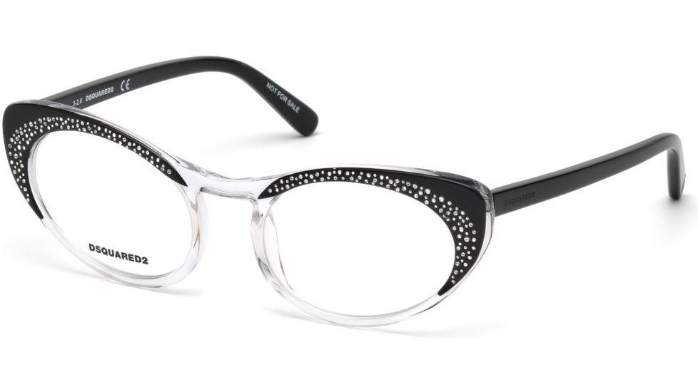 DSquared DQ5224 Eyeglass Frames - Black Frame Color