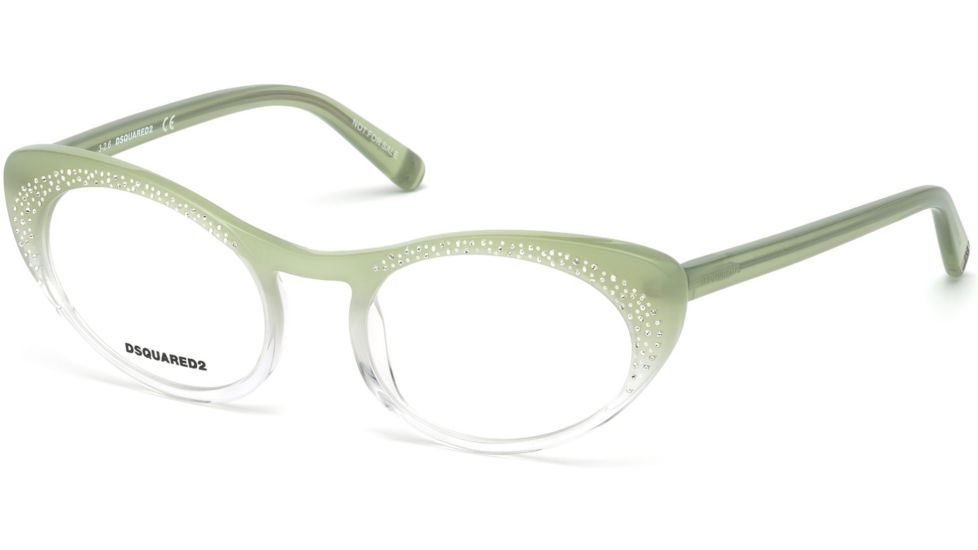 DSquared DQ5224 Eyeglass Frames - Matte Light Green Frame Color, Matte Light Green Lens Color