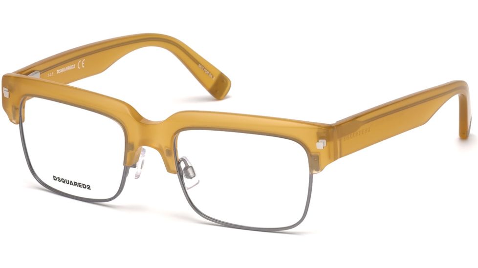 DSquared DQ5231 Eyeglass Frames - Matte Yellow Frame Color