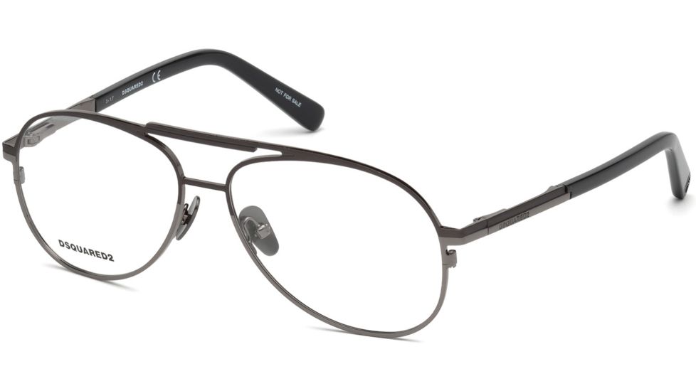 DSquared DQ5239 Eyeglass Frames - Matte Gunmetal Frame Color