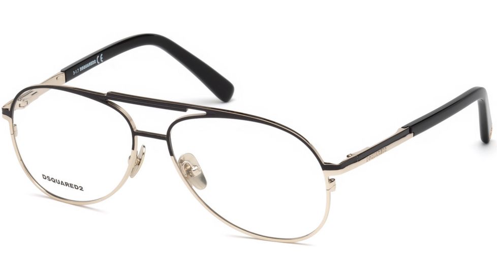 DSquared DQ5239 Eyeglass Frames - Shiny Rose Gold Frame Color