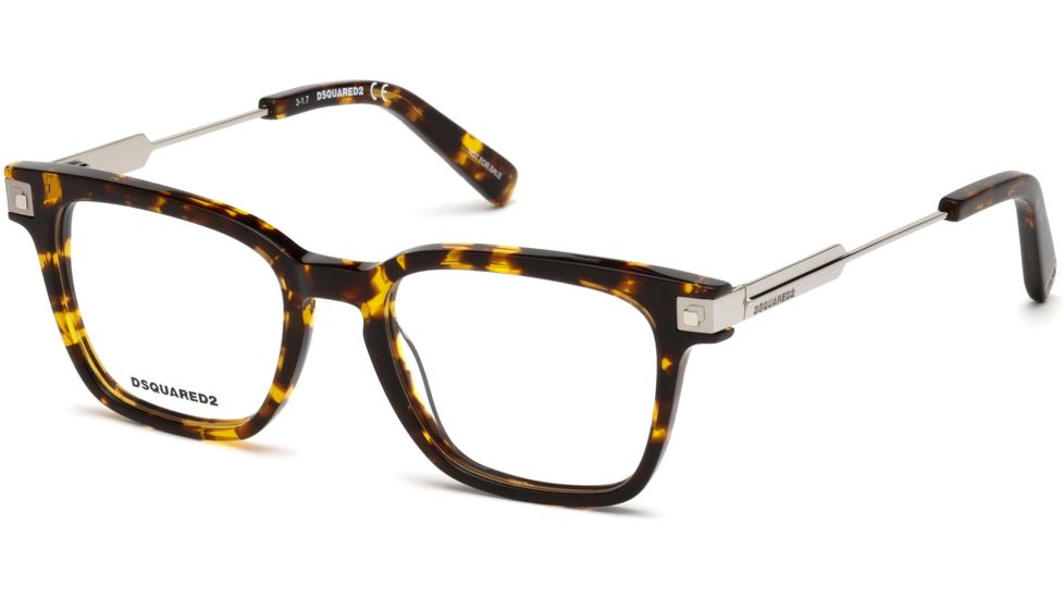 DSquared DQ5244 Eyeglass Frames - Blonde Havana Frame Color, Blonde Havana Lens Color