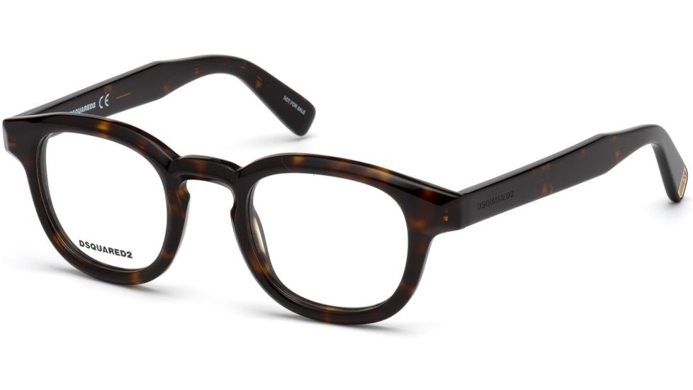 DSquared DQ5246 Eyeglass Frames - Dark Havana Frame Color, Dark Havana Lens Color