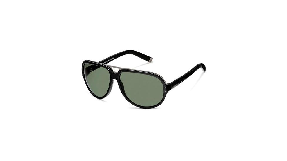 Dsquared DQ0006 Sunglasses - Shiny Black Frame Color, Green Lens Color