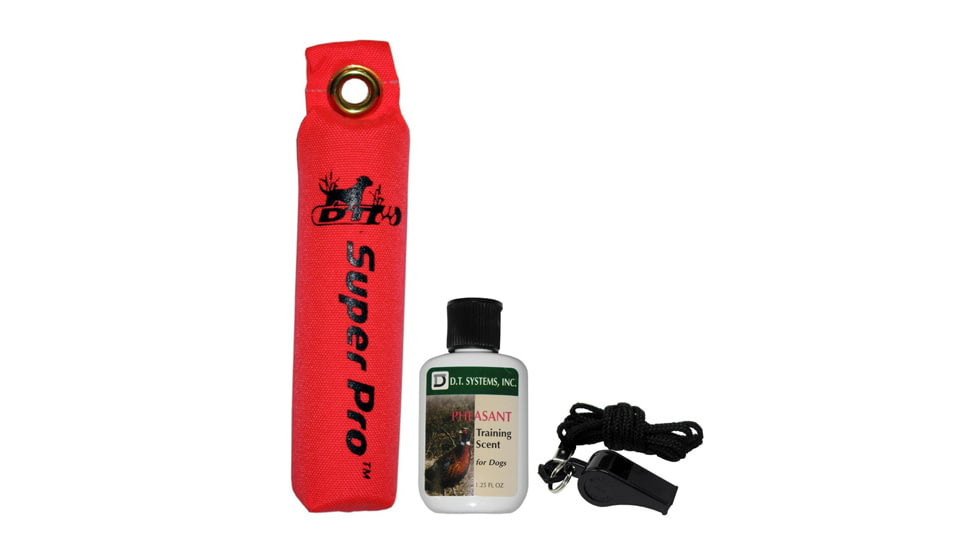 DT Systems Dog Training Kit - Nylon Orange w/ Pheasant scent, Orange, 73201