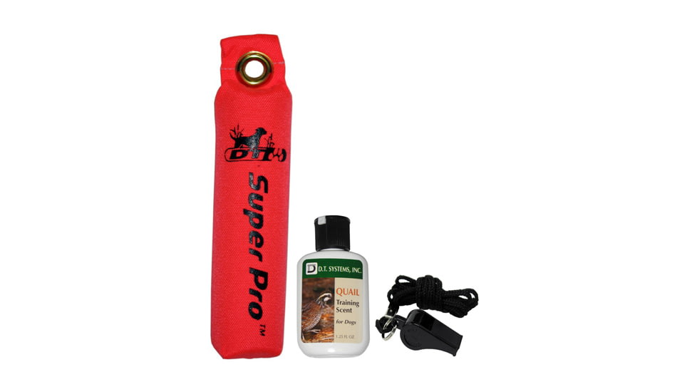 DT Systems Dog Training Kit - Nylon Orange w/ Quail scent, Orange, 73204