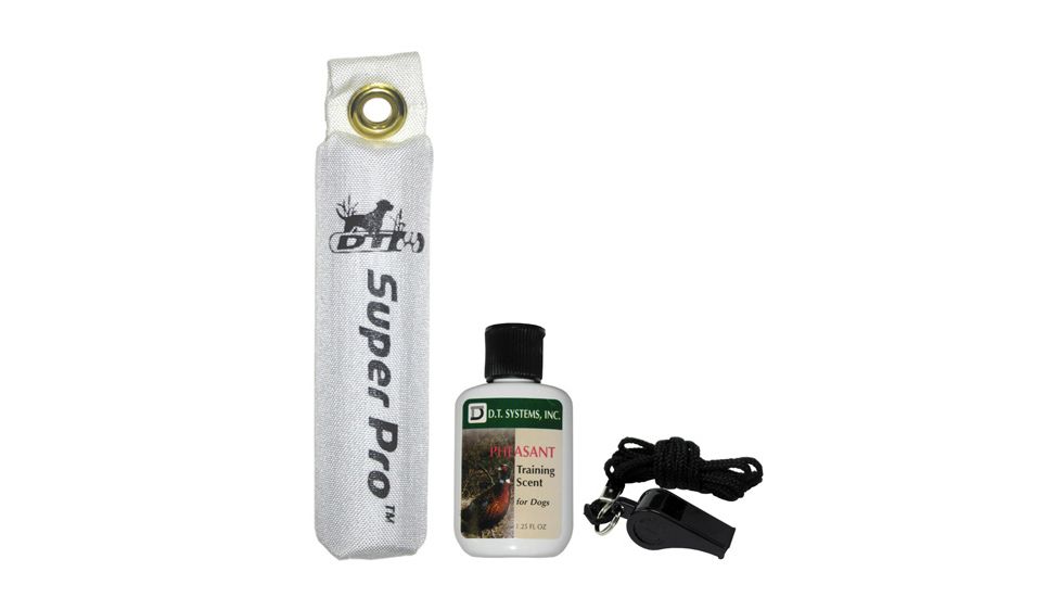 DT Systems Dog Training Kit - Nylon White w/ Pheasant scent, White, 73301