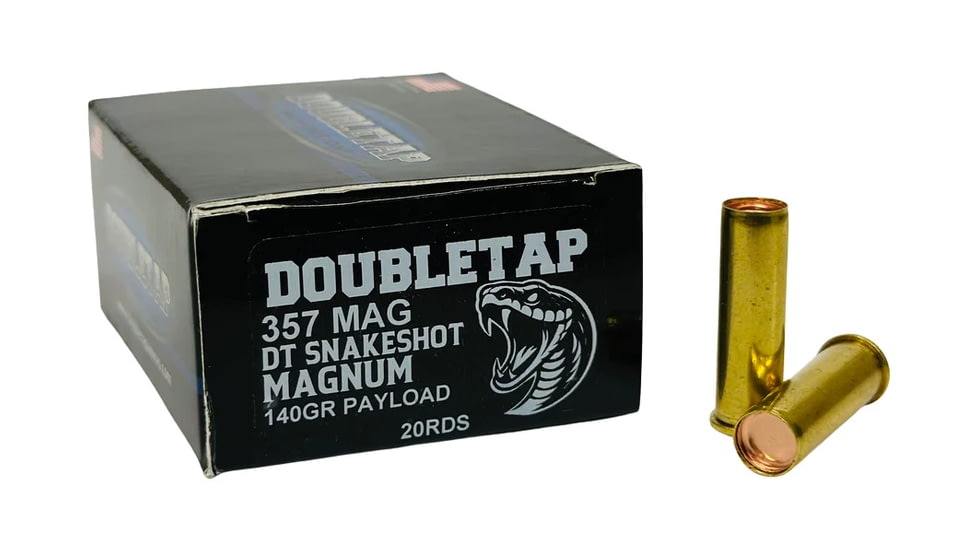 Doubletap Ammunition .357 Magnum 140 grain Snake Shot Pistol Ammo, 20 Rounds, 357MSS2