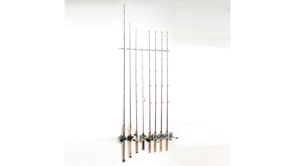 Du-Bro Trac-A-Rod 2 foot Fishing Rod Rack, Silver/Black, 1080B