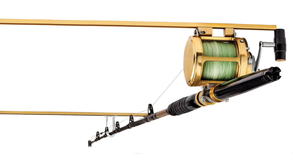 Du-Bro Tournament Fishing Rod Holder, Gold/White, 1090G