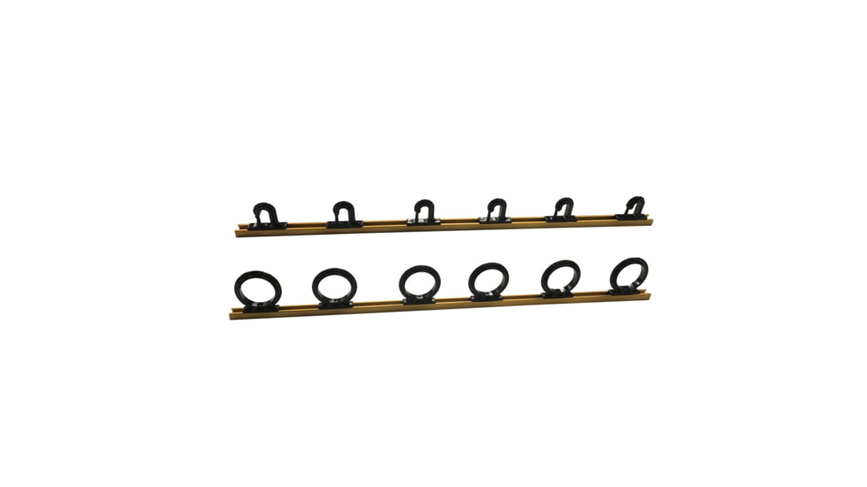 Du-Bro Trac-A-Rod 4 foot Fishing Rod Rack, Gold/Black, 1084BG