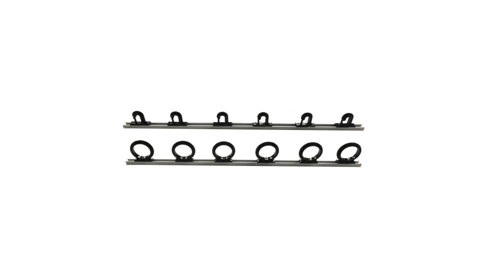 Du-Bro Trac-A-Rod 2 foot Fishing Rod Rack, Silver/Black, 1080B
