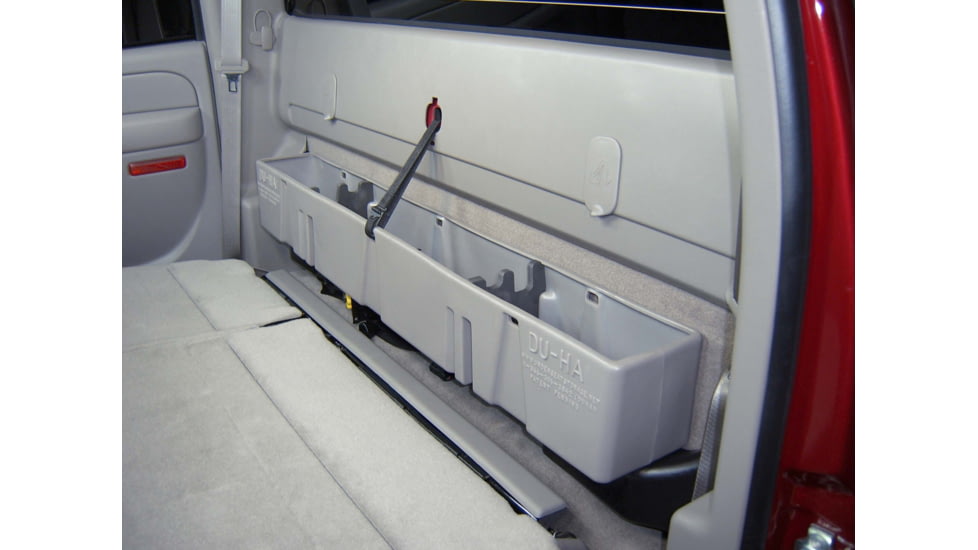 Du-Ha Behind-the-Seat Storage for 04-07 Chevrolet/GMC Silverado/Sierra Silverado/Sierra 1500 Light Duty Crew Cab, Classic , Black, 10023