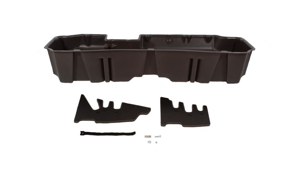 Du-Ha Underseat Storage for 19-22 Chevrolet/GMC Silverado/Sierra Light Duty 20-22 Heavy Duty Crew Cab, New Body Style, 10.5in, Brown, 10401