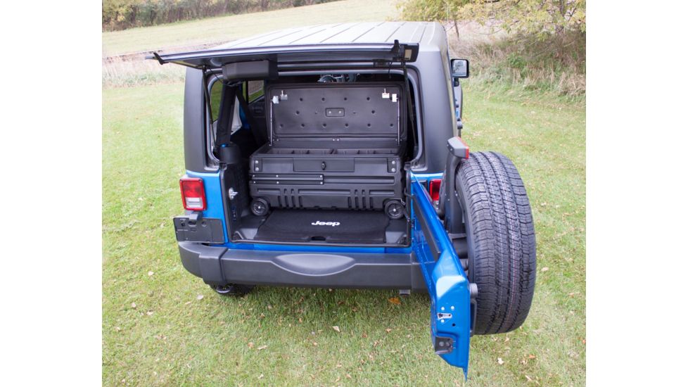 Du-Ha Squad Box w/ Manual Latch - Interior / Exterior Portable and Lockable Storage for Pickup Trucks / Jeeps / Various SUV's, Black, 70671