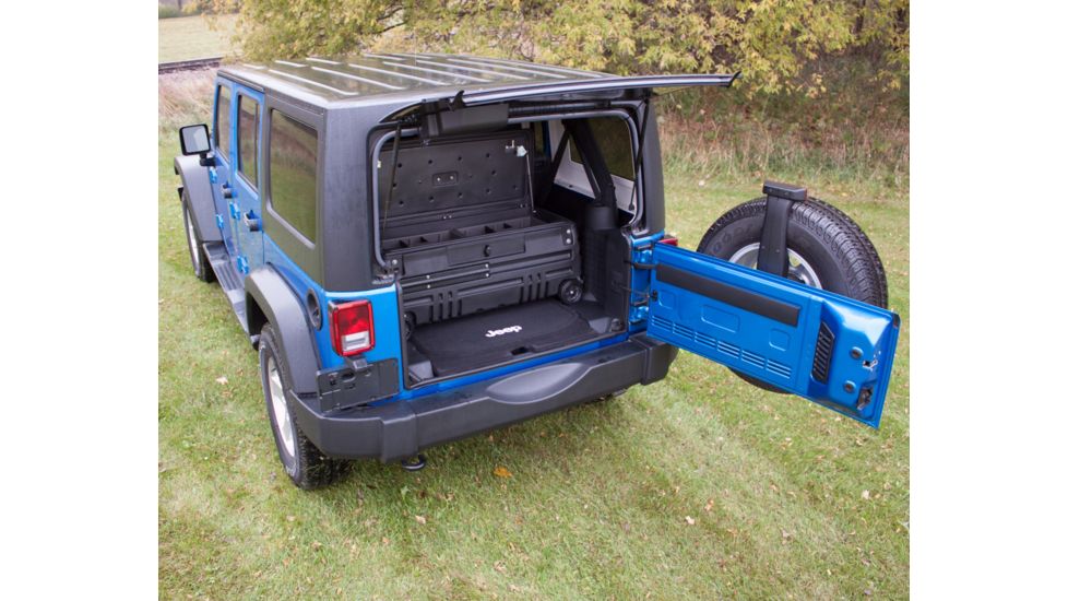 Du-Ha Squad Box w/ Manual Latch - Interior / Exterior Portable and Lockable Storage for Pickup Trucks / Jeeps / Various SUV's, Black, 70671