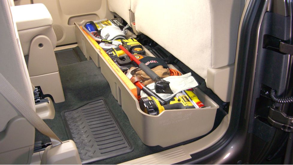 Du-Ha Underseat Storage 06-07 Chevrolet/GMC Silverado/Sierra Extended Cab, 5.8in Extra Short Box, Tan, 10050