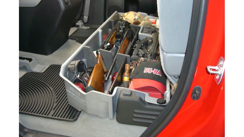 Du-Ha Underseat Storage for 07-21 Toyota Tundra Double Cab - Does not fit with factory subwoofer, Dark Gray, 60052