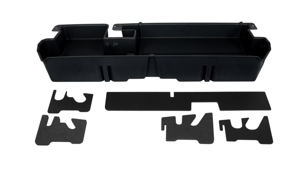 Du-Ha Underseat Storage for 07-21 Toyota Tundra Double Cab - Does not fit with factory subwoofer, Black, 60051
