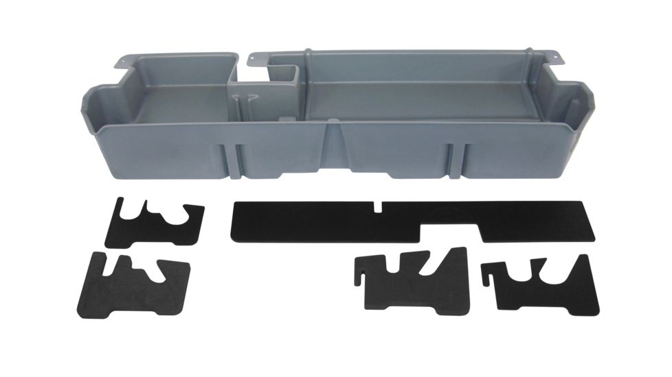 Du-Ha Underseat Storage for 07-21 Toyota Tundra Double Cab - Does not fit with factory subwoofer, Dark Gray, 60052