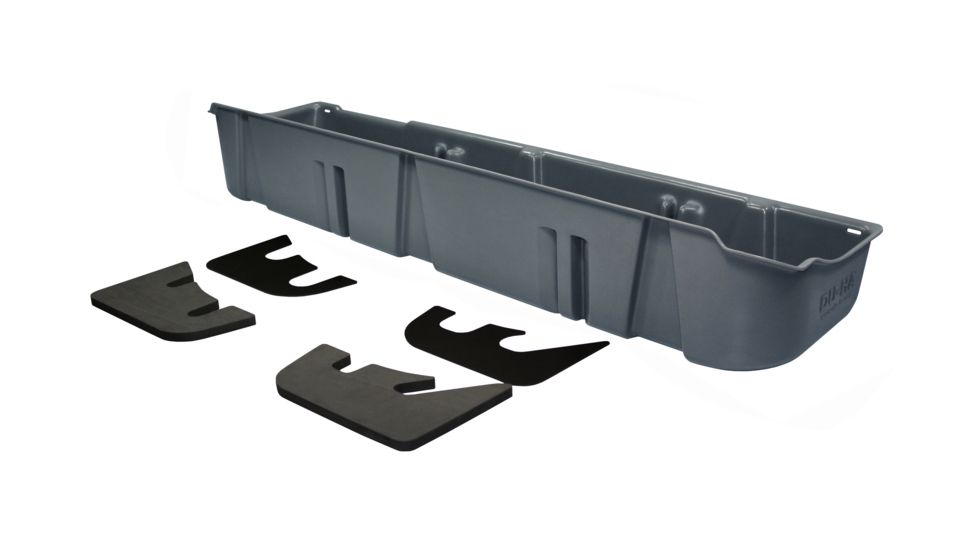 Du-Ha Underseat Storage 11-14 Ford F150 SuperCrew, does not fit w/ factory subwoofer, Gray, 20100