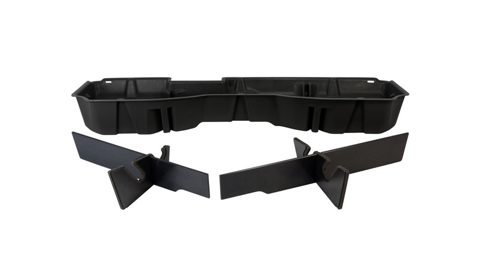 Du-Ha Underseat Chevrolet/GMC Silverado/Sierra Storage, 14-18 Light Duty/15-19 Heavy Duty Crew Cab, Jet Black, 10300