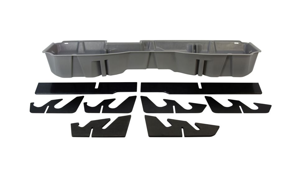 Du-Ha Underseat Chevrolet/GMC Silverado/Sierra Storage, 14-18 Light Duty/15-19 Heavy Duty Crew Cab, Ash/Gray, 10301