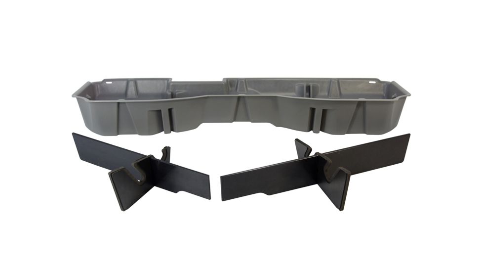 Du-Ha Underseat Chevrolet/GMC Silverado/Sierra Storage, 14-18 Light Duty/15-19 Heavy Duty Crew Cab, Ash/Gray, 10301