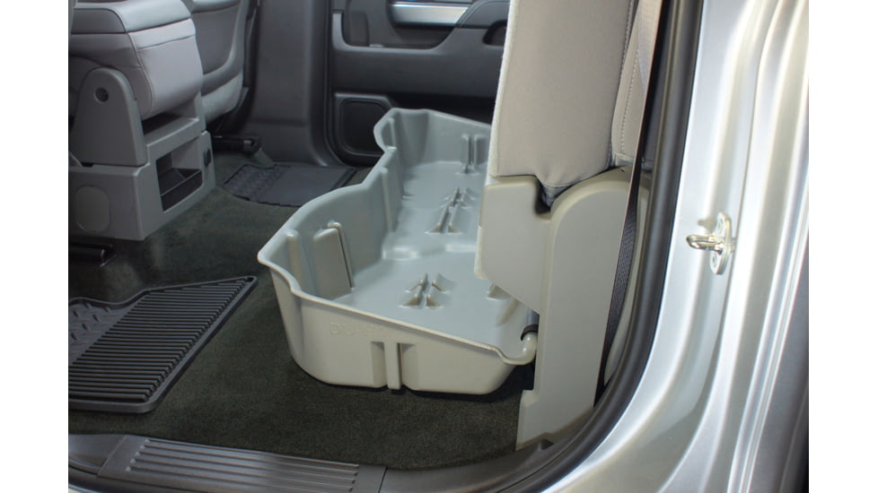 Du-Ha Underseat Chevrolet/GMC Silverado/Sierra Storage, 14-18 Light Duty/15-19 Heavy Duty Crew Cab, Ash/Gray, 10301