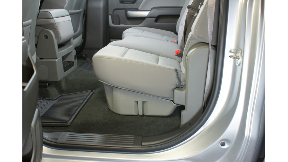 Du-Ha Underseat Chevrolet/GMC Silverado/Sierra Storage, 14-18 Light Duty/15-19 Heavy Duty Crew Cab, Ash/Gray, 10301