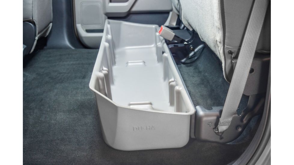 Du-Ha Underseat Storage for 15-22 Ford F-150 SuperCrew and 17-22 F-250-550 Super Duty Crew Cab, Light Gray, 20111