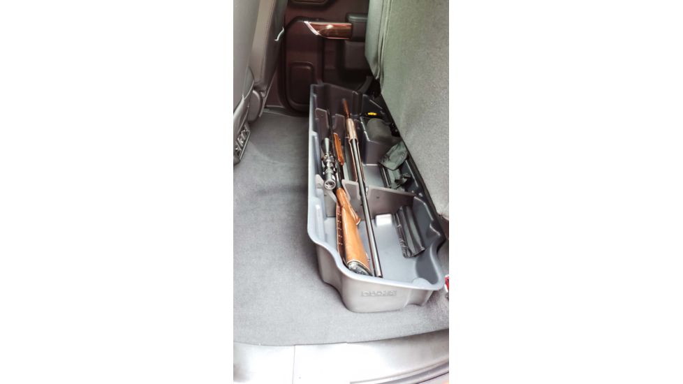 Du-Ha Underseat Storage for 19-22 Chevrolet/GMC Silverado/Sierra Light Duty 20-22 Heavy Duty Crew Cab, New Body Style, 9.75in, Black, 10420