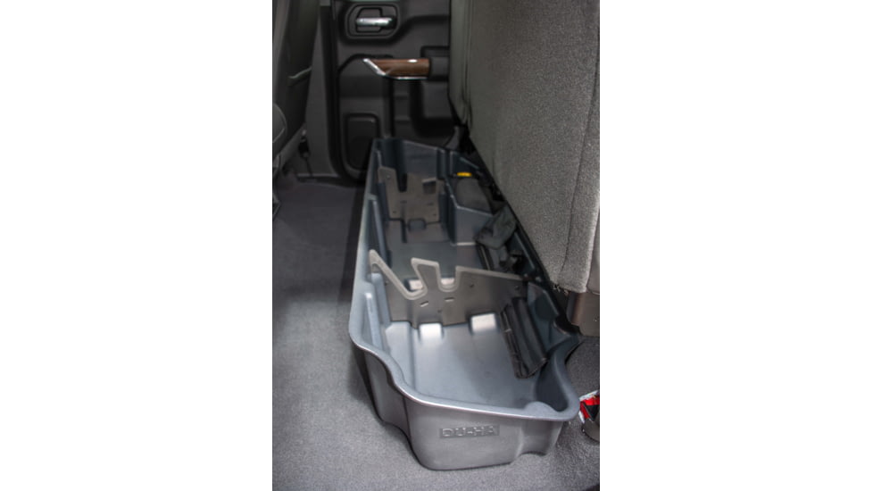 Du-Ha Underseat Storage for 19-22 Chevrolet/GMC Silverado/Sierra Light Duty 20-22 Heavy Duty Crew Cab, New Body Style, 9.75in, Black, 10420