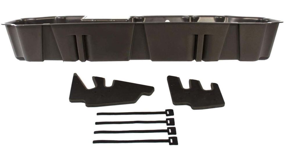 Du-Ha Underseat Storage for 19-22 Chevrolet/GMC Silverado/Sierra Light Duty 20-22 Heavy Duty Crew Cab, New Body Style, 9.75in, Brown, 10421