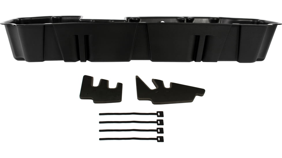 Du-Ha Underseat Storage for 19-22 Chevrolet/GMC Silverado/Sierra Light Duty 20-22 Heavy Duty Crew Cab, New Body Style, 9.75in, Black, 10420
