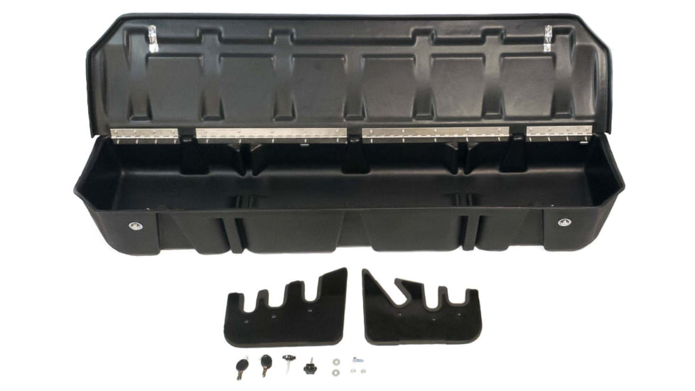 Du-Ha Underseat Storage for 15-22 Ford F-150 Super Crew Cab Black with lockable lid, Black, 20116
