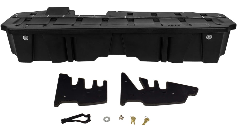 Du-Ha Underseat Chevrolet/GMC Silverado/Sierra Storage, 19-22 Light Duty/20-22 Heavy Duty Crew Cab w/ Lockable Lid, Black, 10410
