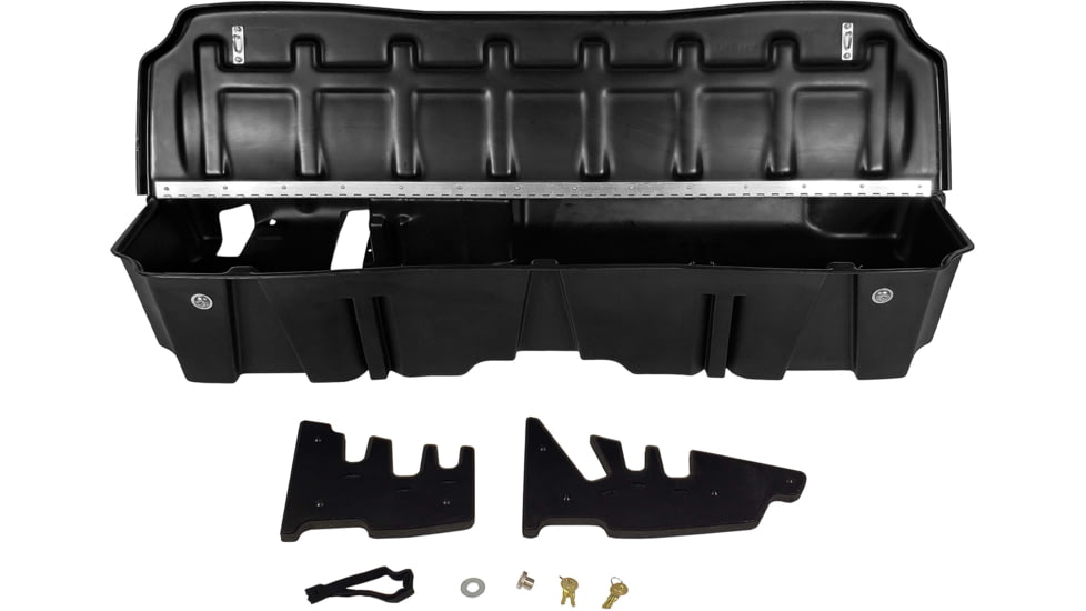 Du-Ha Underseat Chevrolet/GMC Silverado/Sierra Storage, 19-22 Light Duty/20-22 Heavy Duty Crew Cab w/ Lockable Lid, Black, 10410