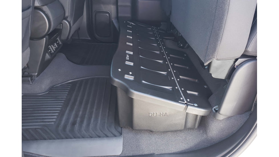 Du-Ha Underseat Chevrolet/GMC Silverado/Sierra Storage, 19-22 Light Duty/20-22 Heavy Duty Crew Cab w/ Lockable Lid, Black, 10410