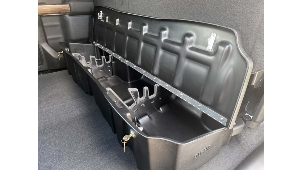 Du-Ha Underseat Chevrolet/GMC Silverado/Sierra Storage, 19-22 Light Duty/20-22 Heavy Duty Crew Cab w/ Lockable Lid, Black, 10410