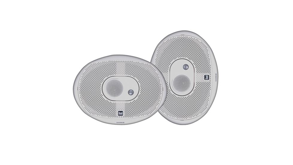 Dual Marine 6x9in 3-Way Speaker, 200W Max, White DMS369