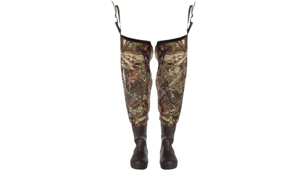 Duck Commander 4mm Neoprene Hip Boots, 600 Gram Size 10, Advantage Max4 65010