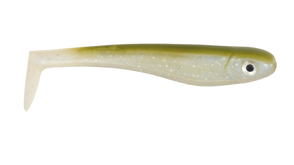Duckett Fishing BD Swim, Olive Shad, 4 in, DBSWIMS4 OLIVE