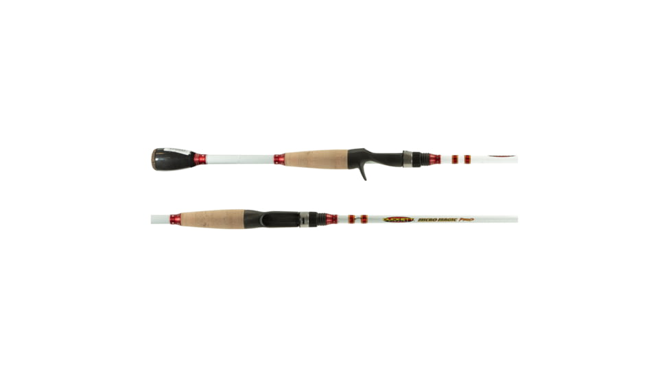 Duckett Fishing Micro Magic Pro Casting Rods, Med-Heavy, White, 6ft9in, DFMP69MH-C