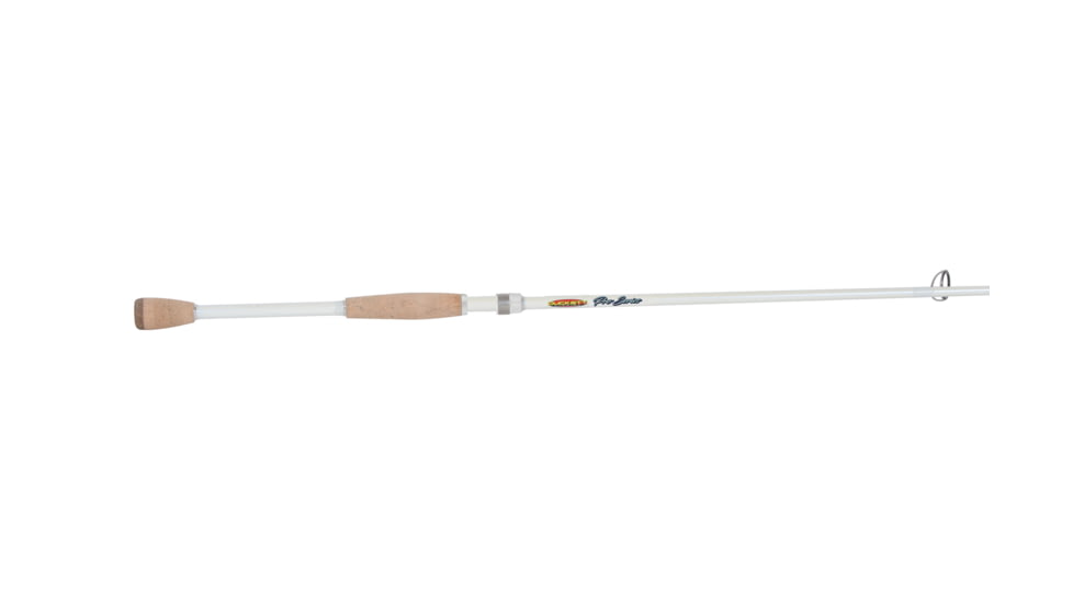 Duckett Fishing Pro Series Spinning Rod, Med, White, 6ft 8in, DFPS68M-S